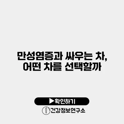 만성염증과 싸우는 차, 어떤 차를 선택할까?