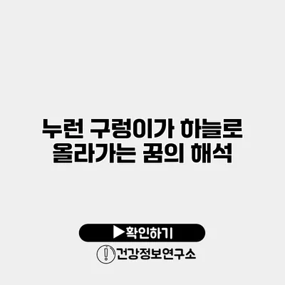 누런 구렁이가 하늘로 올라가는 꿈의 해석
