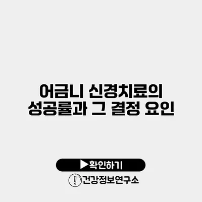 어금니 신경치료의 성공률과 그 결정 요인