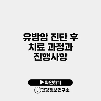 유방암 진단 후 치료 과정과 진행사항