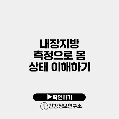 내장지방 측정으로 몸 상태 이해하기